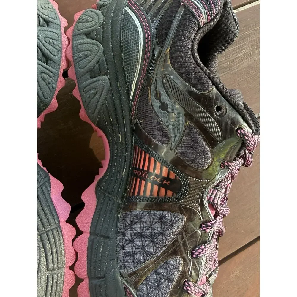Saucony Run Anywhere Women’s Running Shoes Size 7 Black Fuchsia Athletic - Picture 10 of 15